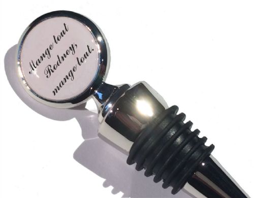 Text message bottle stopper